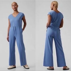 Athleta Willow Jumpsuit Cottage Blue XS